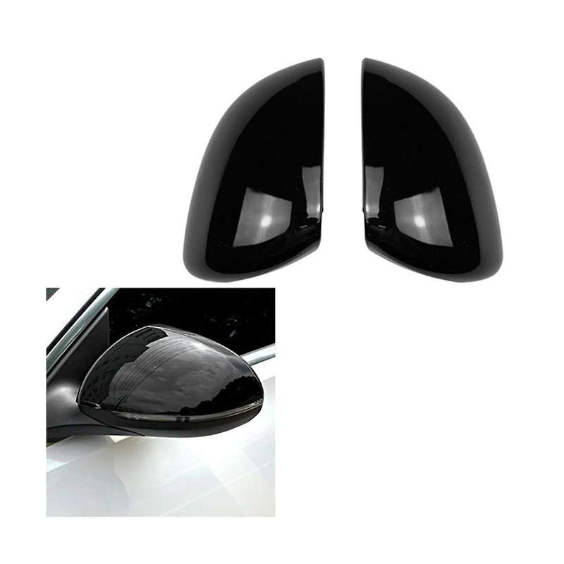 Car Glossy Black Side Door Rearview Mirror Cover Cap for C Class W206 2021 2022