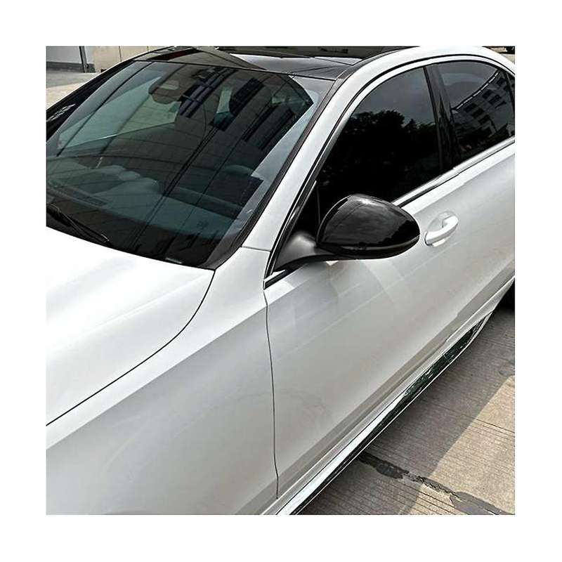 Car Glossy Black Side Door Rearview Mirror Cover Cap for C Class W206 2021 2022