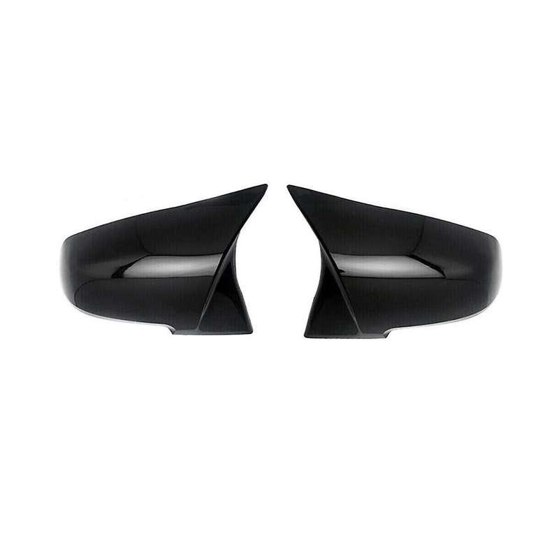 Car Glossy Black Rearview Side Mirror Cover for M2 F30 F20 I3 X1 Side Door Rearview Cover Caps