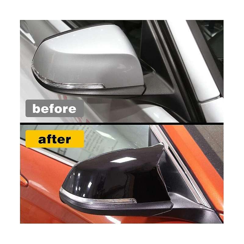 Car Glossy Black Rearview Side Mirror Cover for M2 F30 F20 I3 X1 Side Door Rearview Cover Caps