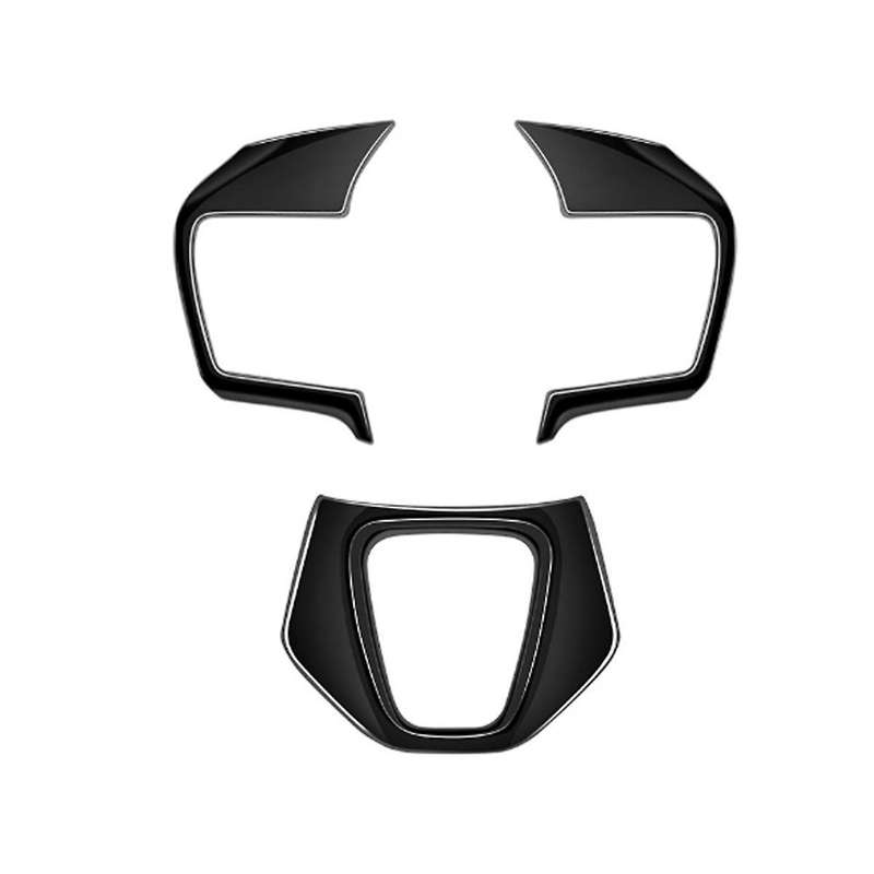 Car Glossy Black Steering Wheel Trim Frame Cover Sticker Car Inner Accessories for Alphard 40 Series