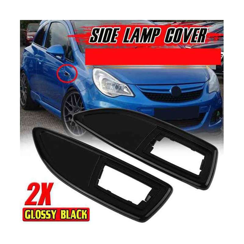 Car Glossy Black Side Lamp Cover Side Marker Light Cover for Corsa D/ Vxr H/j Zaf B Corsa E