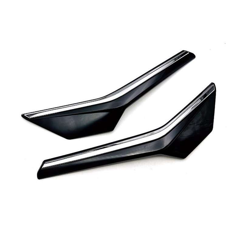 Car Glossy Black Upper Front Center Grille Grill Moulding Strips Cover Trim for Yaris Ativ / Vois 2