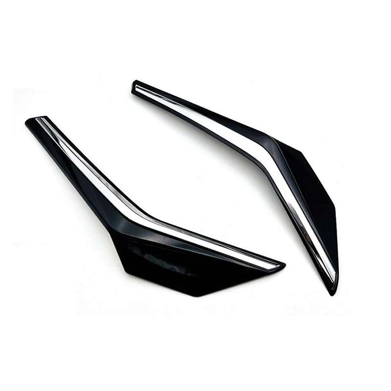 Car Glossy Black Upper Front Center Grille Grill Moulding Strips Cover Trim for Yaris Ativ / Vois 2