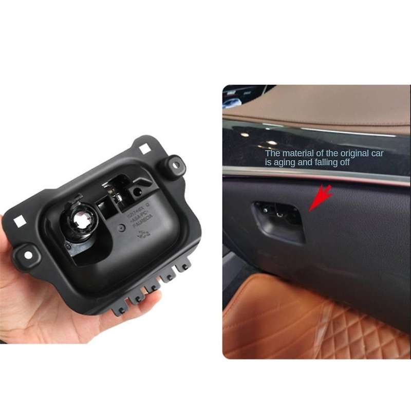 Car Glove Box Lid Handle Puller Glove Boxes Toolbox Pull Cover with Hole for W222 S-Class 2014-2020