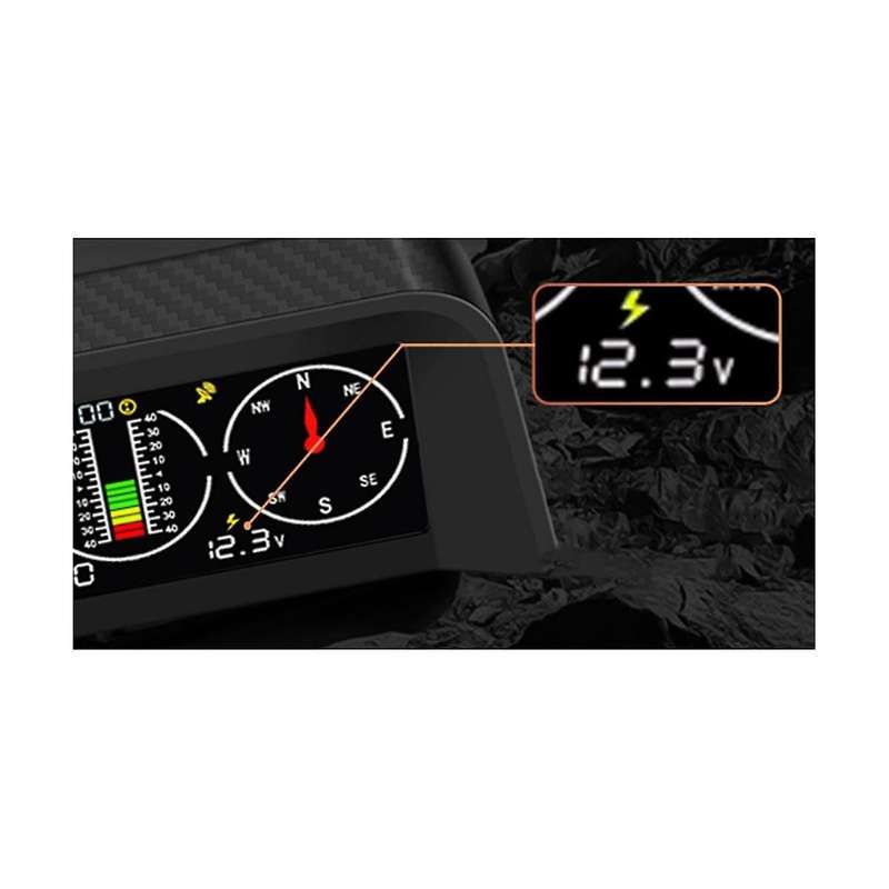 Car Gps Speed Slope Meter Inclinometer Car Compass Automotive Hud Pitch Tilt Angle Protractor Clock