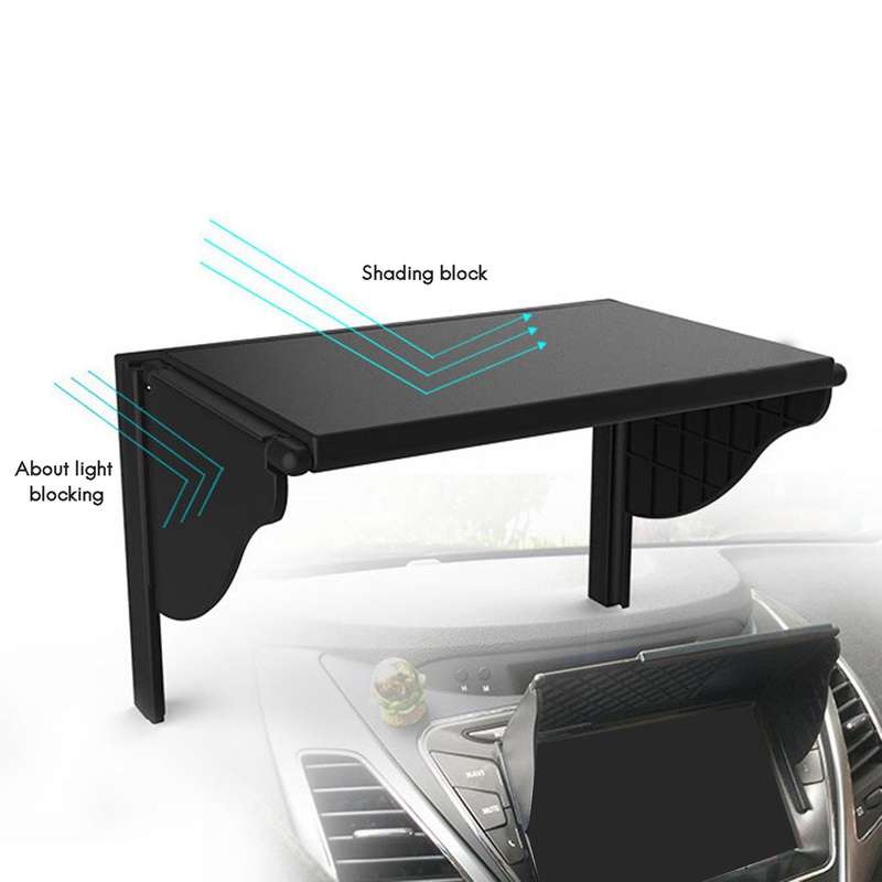 Car GPS Shade Cover for 5.5-10 Inch Universal Barrier Light Cover GPS Navigation Screen Shade Visor