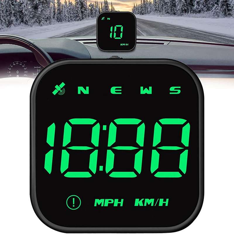Car Gps Speedometer with Speed , Overspeed Car Alarm Fatigue Driving Reminder for All Car Motorcycl