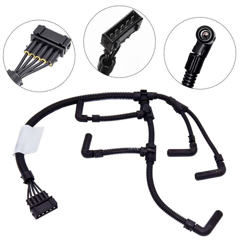 Car Glow Plug Wiring Harness with Replacement 2515 Cylinder for -T4 1995-2004 074972095B