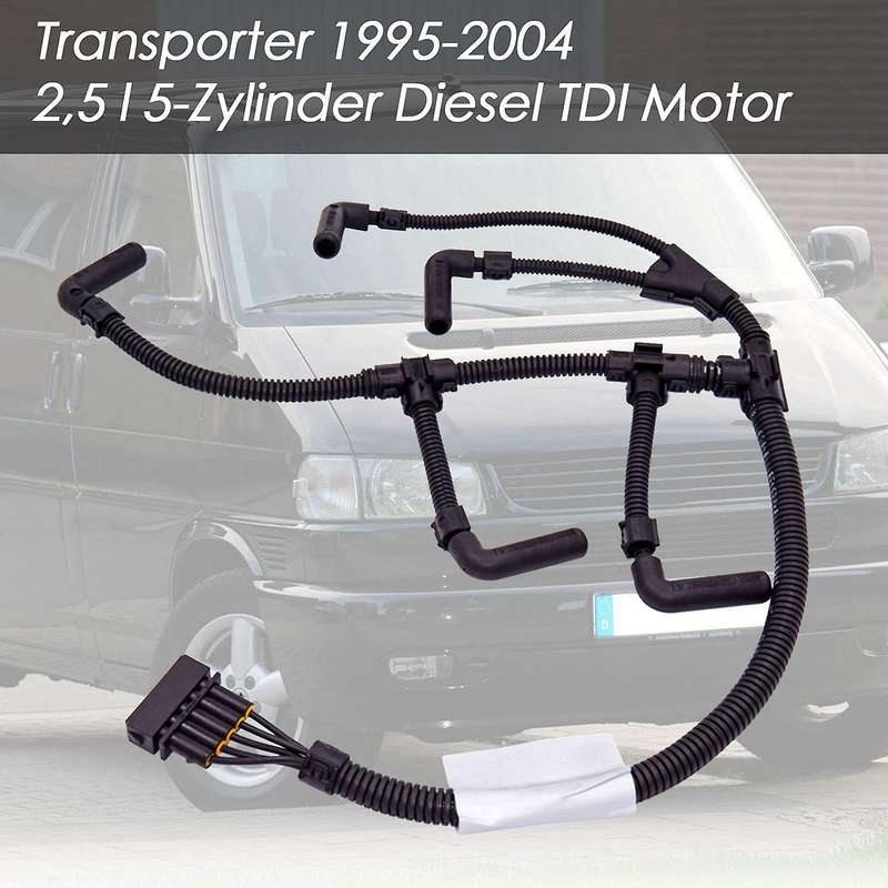 Car Glow Plug Wiring Harness with Replacement 2515 Cylinder for -T4 1995-2004 074972095B