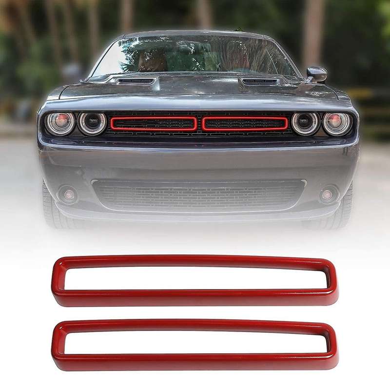 Car Grill Insert ABS Grill Cover Decoration Kit External Accessories for 2015-2019