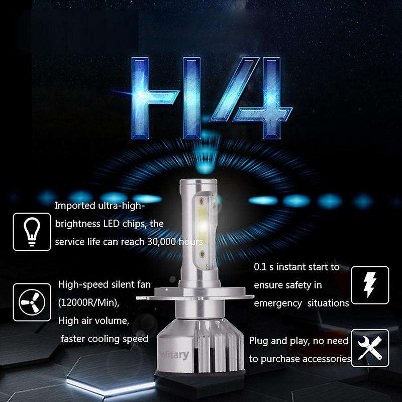 Car H7 Led Running Lights Bulb 6500K HB3 Anti-Fog Headlight Auto Diode Lamps H4