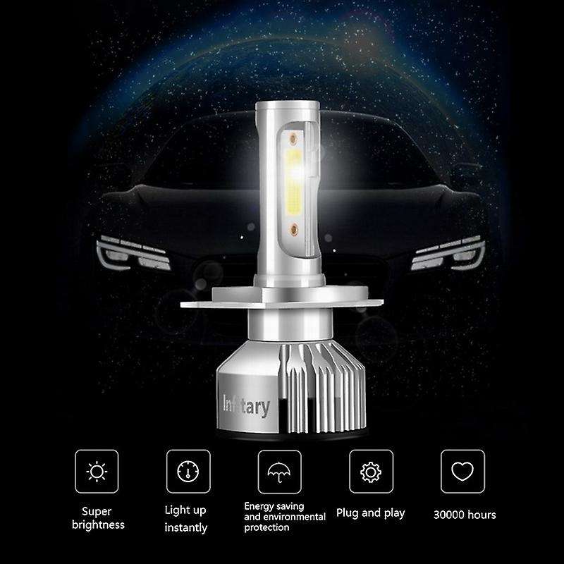 Car H7 Led Running Lights Bulb 6500K HB3 Anti-Fog Headlight Auto Diode Lamps H4