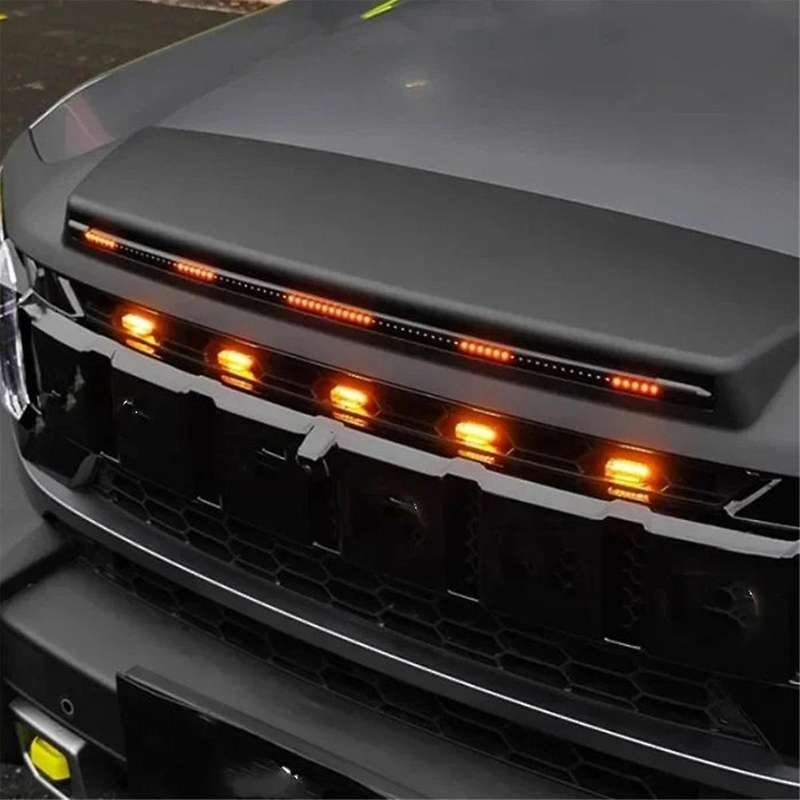 Car Grille Small Yellow Light for Jetour Traveler 2023 2024 Modification LED Light Decoration Access