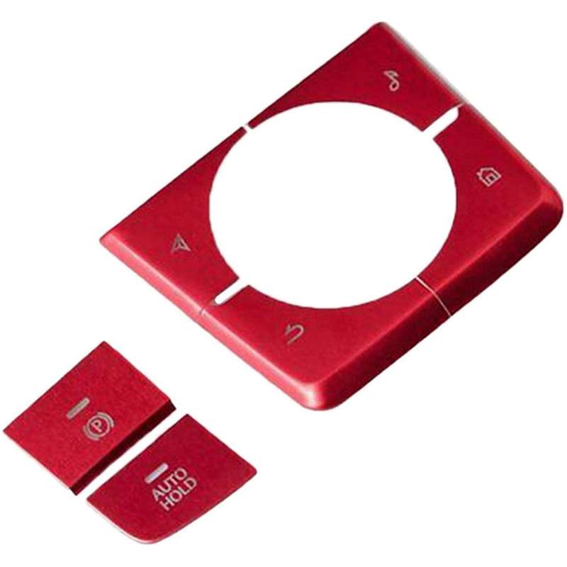 Car Handbrake Parking Brake AUTO HOLD & Multimedia Button Cover Frame Trim Sticker for 3 Axela -30 2
