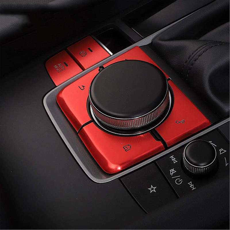 Car Handbrake Parking Brake AUTO HOLD & Multimedia Button Cover Frame Trim Sticker for 3 Axela -30 2