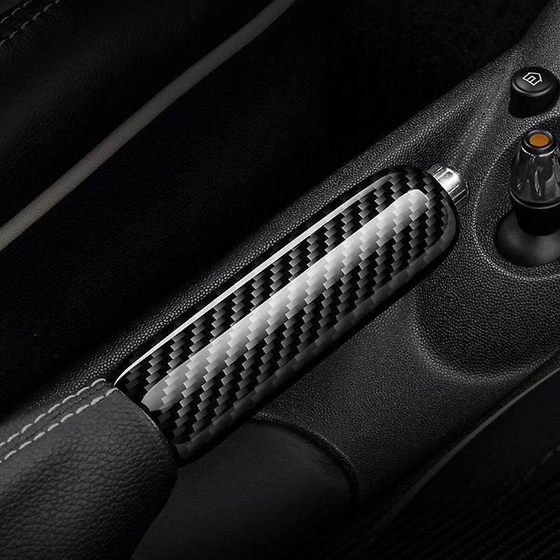 Car Handbrake Grip Cover Trim Carbon Fiber for R55 R56 R57 R58 R59 R50 R53 Accessories Interior