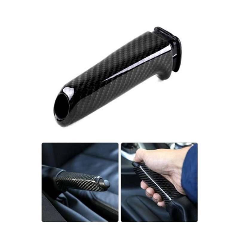 Car Handbrake Grip Cover Carbon Fiber Trim for 3 Series E90 2005-2012 F30 2012-2018 Handbrake Cover