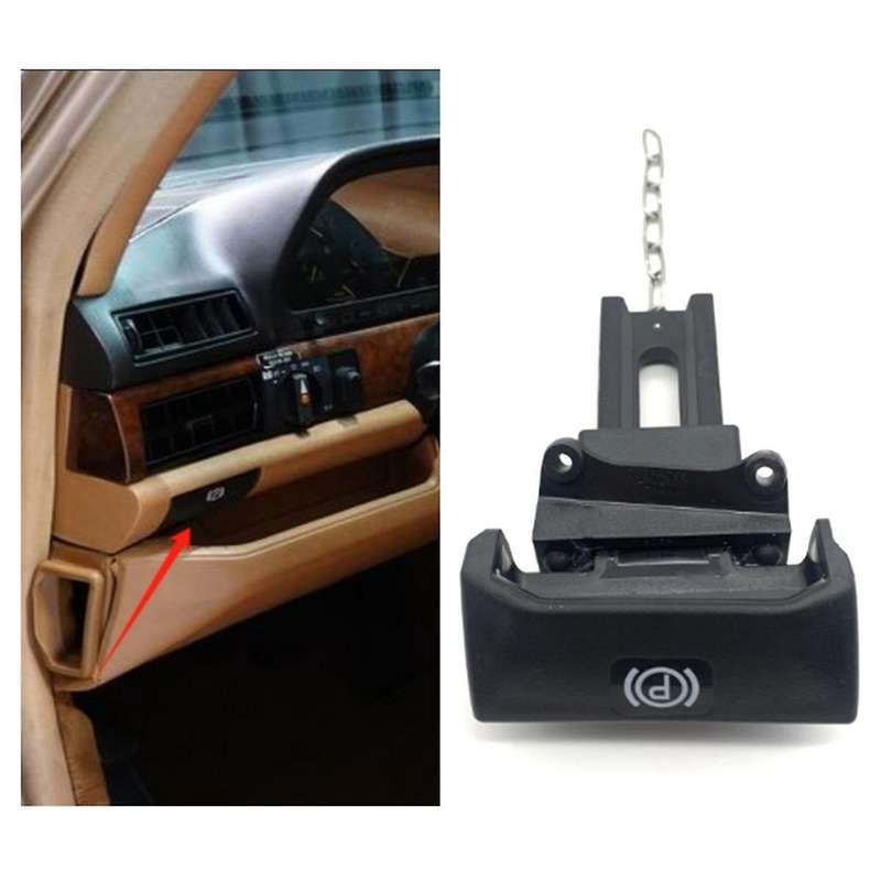 Car Handbrake Parking Brake Release Handle Assembly 1264201285 1264200177 for W126 1979-1991 LHD