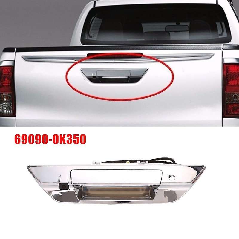 Car Handle Bezel with Rear Camera Wire Assy 69090-0k350 for 2015-2022 Backup Camera Key Lock Hole