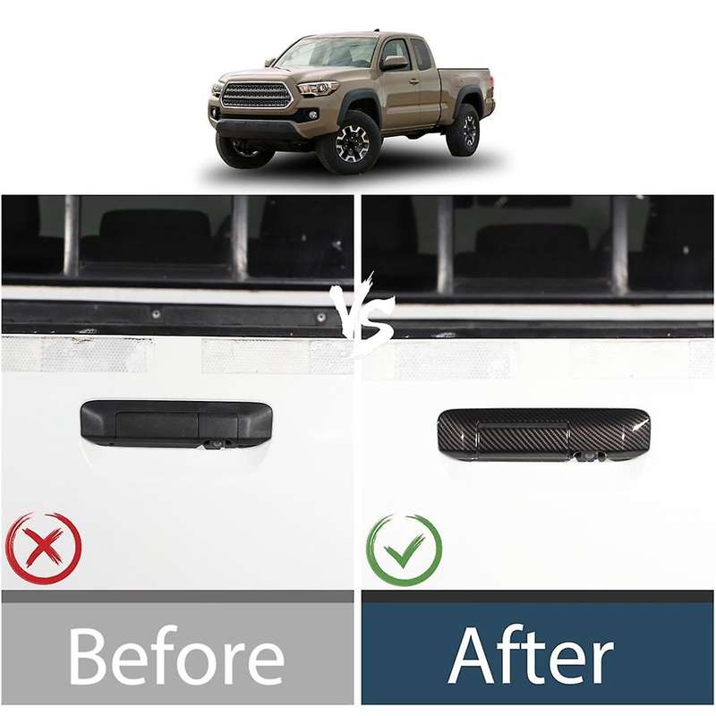 Car Handle Cover Trim Decorative for 2006-2015 Rear Trunk Door Handle Panel Cover Accessories