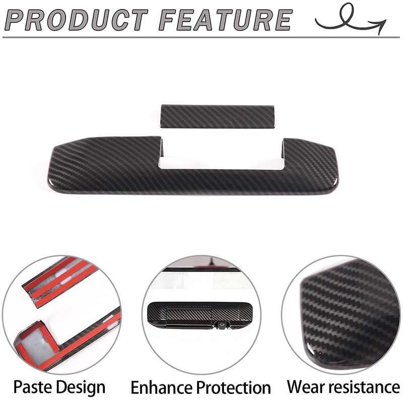 Car Handle Cover Trim Decorative for 2006-2015 Rear Trunk Door Handle Panel Cover Accessories