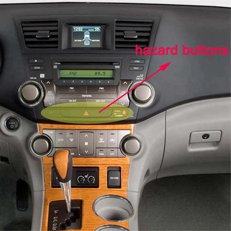 Car Hazard Button Light Switch Button for 2007-2014 Hazard Warning Indicator Light Switch
