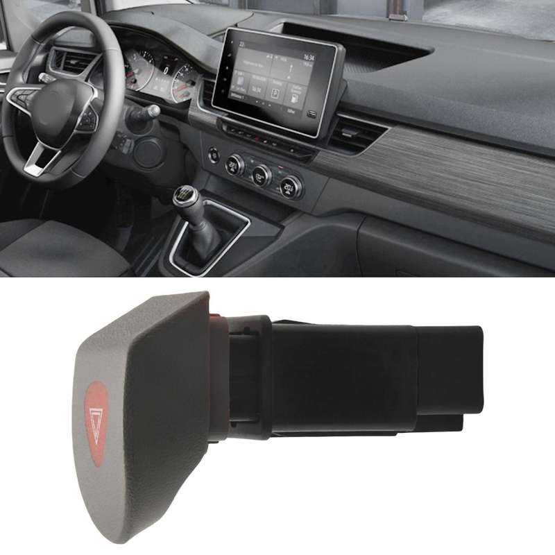 Car Hazard Emergency Light Flasher Switch Compatible Kangoo I 1997-2008 7700308821