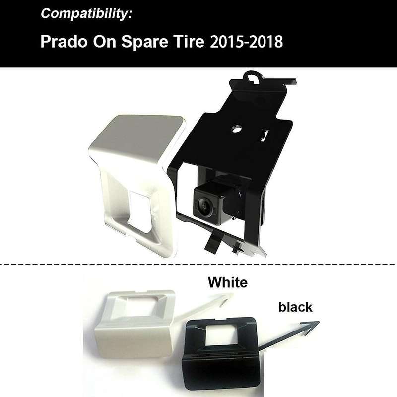 Car HD Rear View Reverse Parking Camera for Land Cruiser Prado 2015-2018 White
