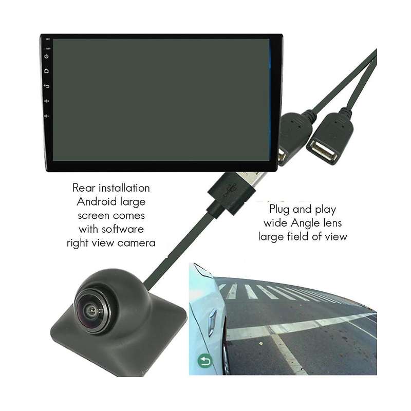 Car HD 1080P Right Blind Spot Camera USB Connected to Android Screen Car Assist System Rearview Mirr