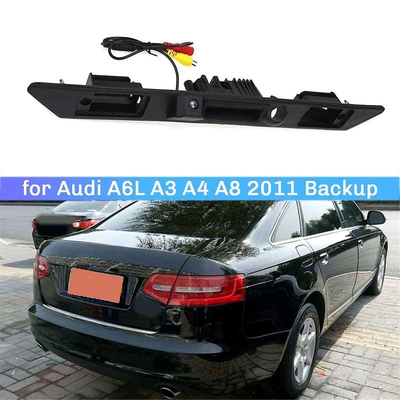 Car HD Rear View Trunk Handle Camera Backup Camera for A6L A3 A4 A8 2011