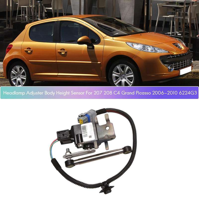 Car Head Light Lamp Adjuster Body Height Sensor for 207 208 C4 Grand 2006-2010 6224G3