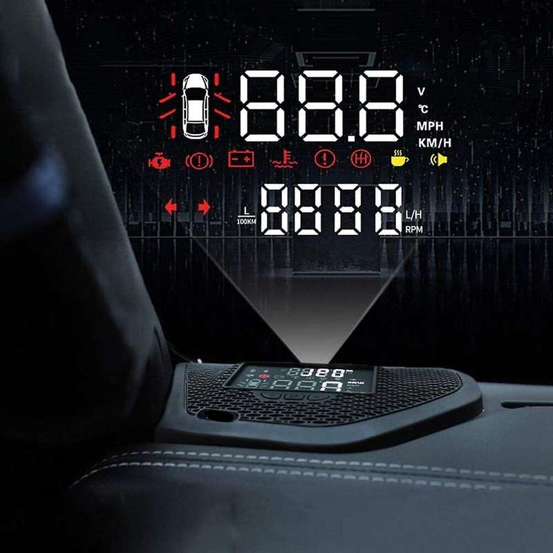 Car Head Up Display HD Projector Screen HUD Overspeed Alarm for JL 2018 2019