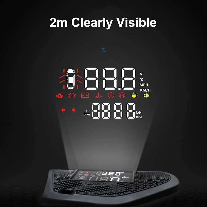 Car Head Up Display HD Projector Screen HUD Overspeed Alarm for JL 2018 2019