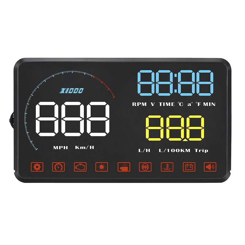 Car Head Up Display Windshield Obd2 Interface Km/H Mph Speed Warning System A9