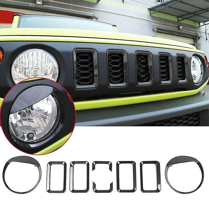 Car Headlight & Grille Inserts Trim for Jimny 2019-20 Car Decoration Accessories
