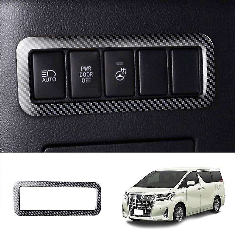 Car Headlight Adjustment Switch Headlight Control Decorative Frame Suitable for Alphard Vellfire 201