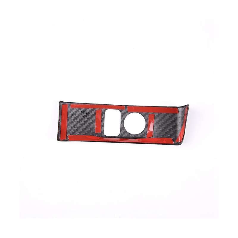 Car Headlight Adjustment Switch Trim Cover Carbon Fiber for R35 2008-2016 Interior Accessories(Blac