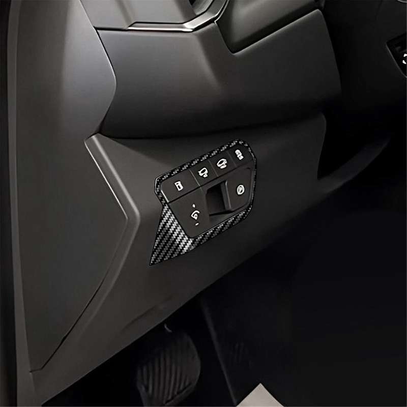 Car Headlight Adjustment Switch Trim Panel for EV9 2023 2024 Multifunction Button Trim Sticker Inte