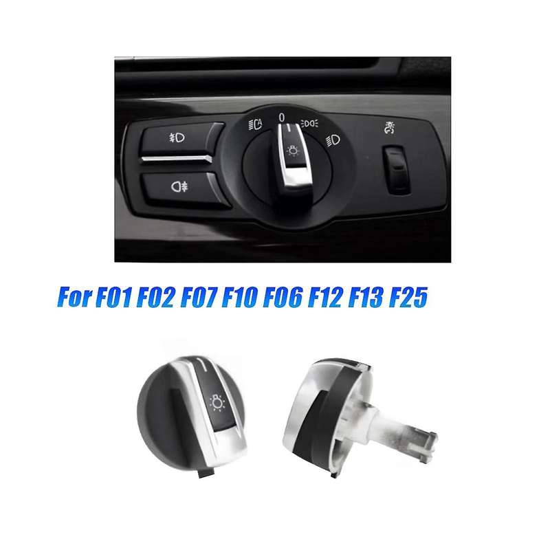 Car Headlight Control Switch Knob 61316803962 for F01 F02 F07 F10 F06 F12 F13 F25 Head Light Lamp O