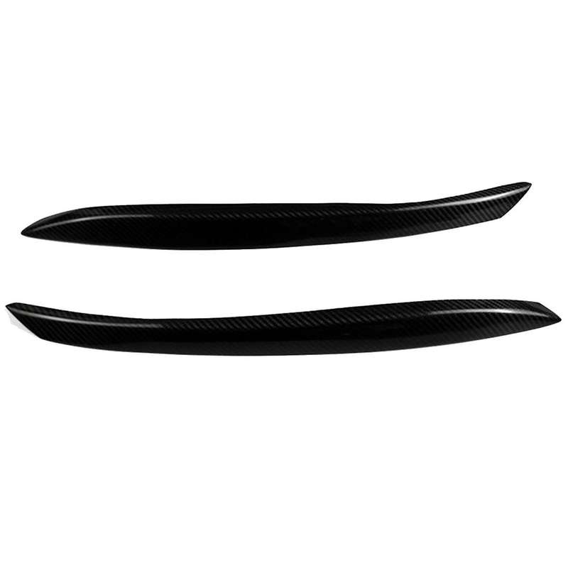 Car Headlight Eyebrow Molding Trim Sticker for Tt 2006-2014 Lamp Eyelids Trim Strips Lid Cover Real