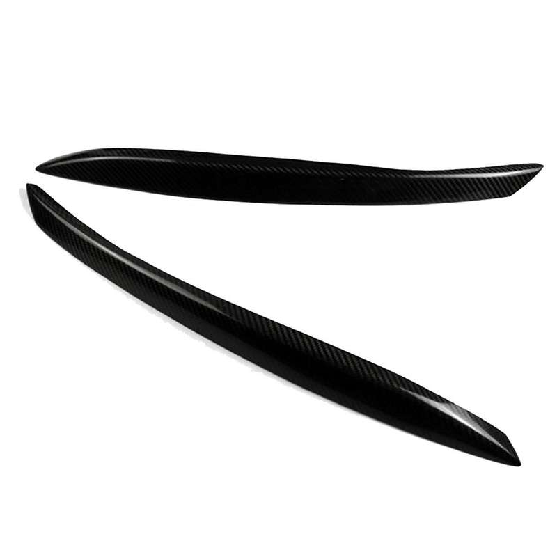 Car Headlight Eyebrow Molding Trim Sticker for Tt 2006-2014 Lamp Eyelids Trim Strips Lid Cover Real