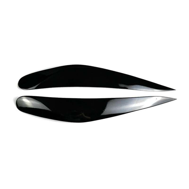 Car Headlight Eyebrows Trim Cover for 7 Series F01 F02 2009-2014 Light Lamp Eyelid Resin Decorative