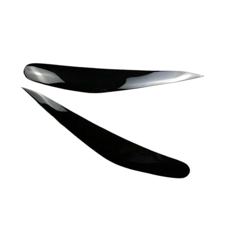 Car Headlight Eyebrows Trim Cover for 7 Series F01 F02 2009-2014 Light Lamp Eyelid Resin Decorative