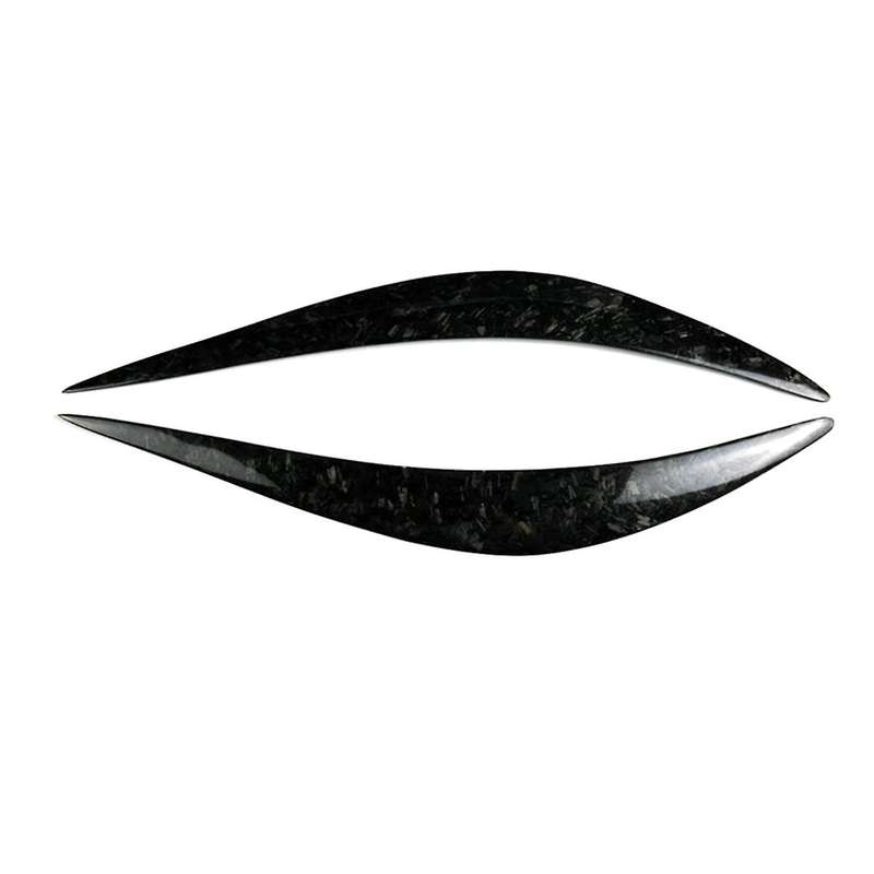 Car Headlight Eyebrows Trim Cover for Q50 Q50L 2014-2021 Light Lamp Eyelid Trim Stickers Forging Pat