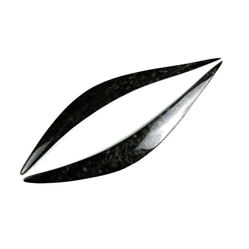 Car Headlight Eyebrows Trim Cover for Q50 Q50L 2014-2021 Light Lamp Eyelid Trim Stickers Forging Pat