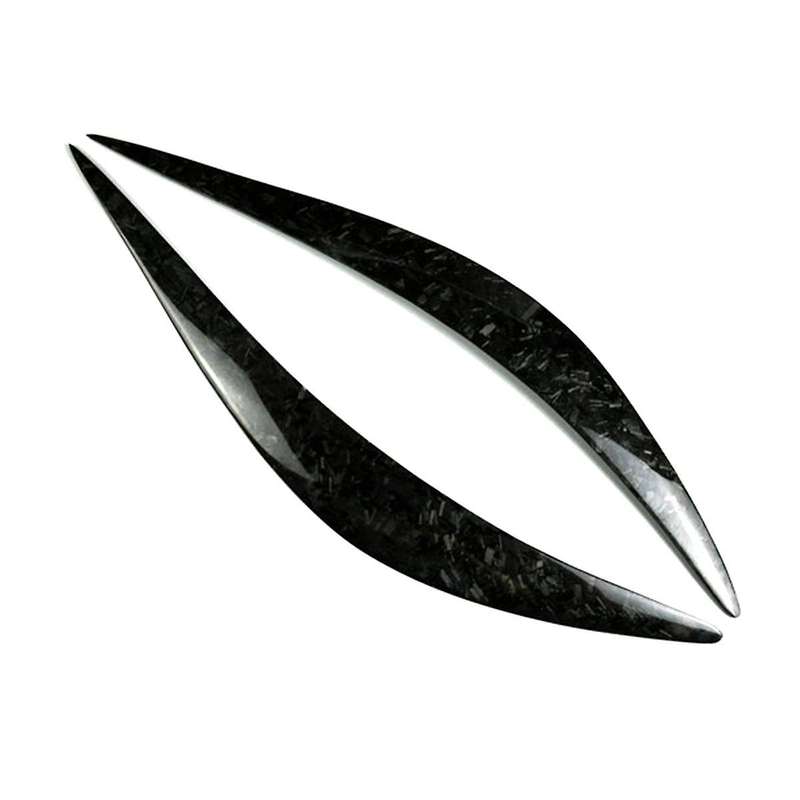 Car Headlight Eyebrows Trim Cover for Q50 Q50L 2014-2021 Light Lamp Eyelid Trim Stickers Forging Pat