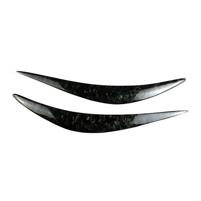 Car Headlight Eyebrows Trim Cover for Q50 Q50L 2014-2021 Light Lamp Eyelid Trim Stickers Forging Pat