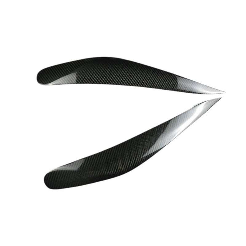 Car Headlight Eyebrows Carbon Fiber Trim Cover for 7 Series F01 F02 2009-2014 Light Lamp Eyelid Trim