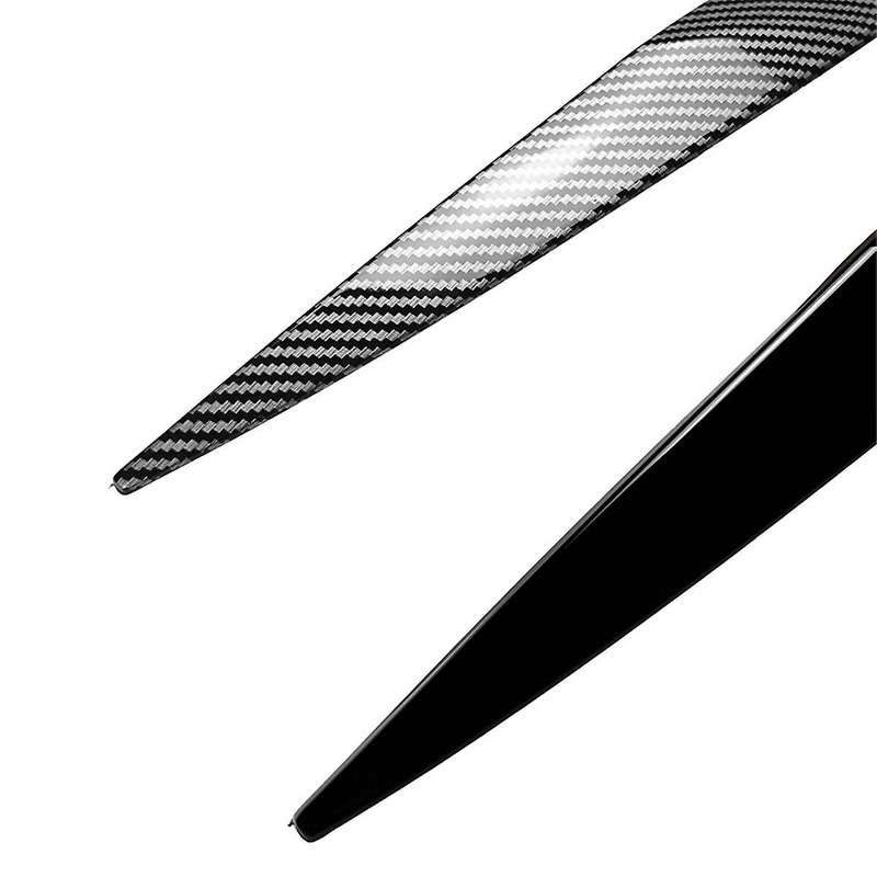 Car Headlight Lamp Eyebrows Cover Trim for X6 E71 2008-2014 Car Headlight Eyelids Lids Gloss Black